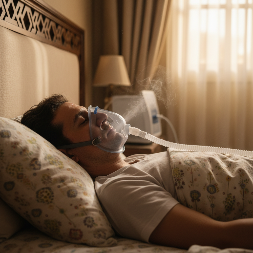 صورة توضيحية لمقال أسباب تسريب الهواء من ماسك CPAP وكيف تتعامل معها