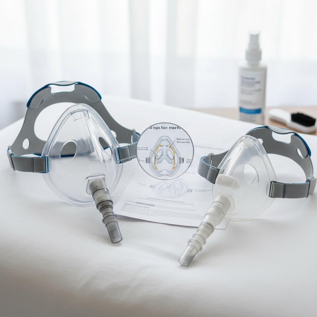 صورة توضيحية عملية مرتبطة بموضوع الفرق بين Full Face Mask و Nasal Mask: دليلك لاختيار الماسك المناسب لجهاز CPAP/BiPAP