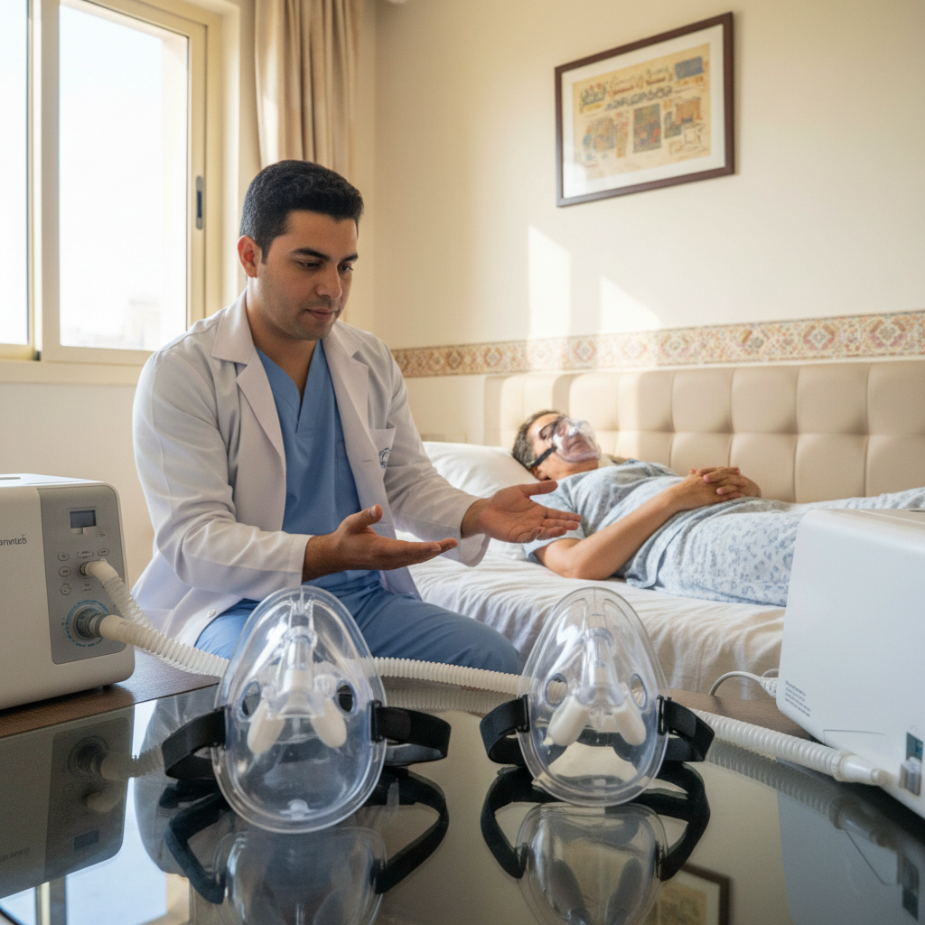 صورة توضيحية لمقال الفرق بين Full Face Mask و Nasal Mask: دليلك لاختيار قناع التنفس المناسب لجهاز CPAP أو BiPAP في مصر